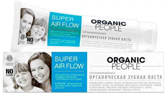 

ORGANIC PEOPLE Зубная паста без отбеливания Super air flow 100мл