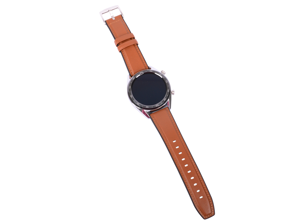 

Смарт-часы Huawei Watch GT Brown Hybrid Strap/1.4" AMOLED/10.4 mm/кардио, спортиный, бассейн режимы/GPS, Glonass/водонепроницаемые