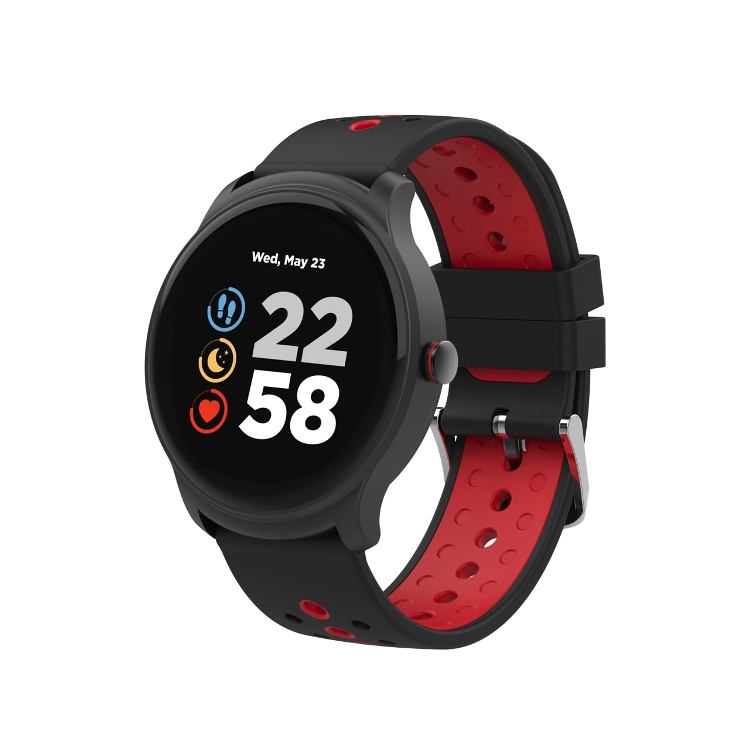 

Умные часы Smart watch, 1.3inches IPS full touch screen, Alloy+plastic body,IP68 waterproof, multi-sport mode with swimming mode, compatibility with iOS and android,Black-Red with extra black belt, Host: 262x43.6x12.5mm, Strap: 240x22mm, 60g