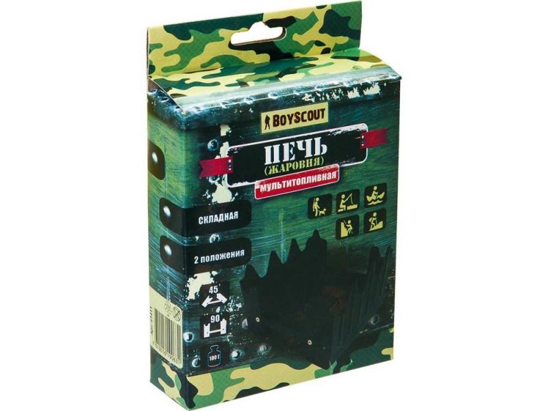 

Печь складная Boyscout 61411 мультитопливная 11.5х9.5х7см 61411