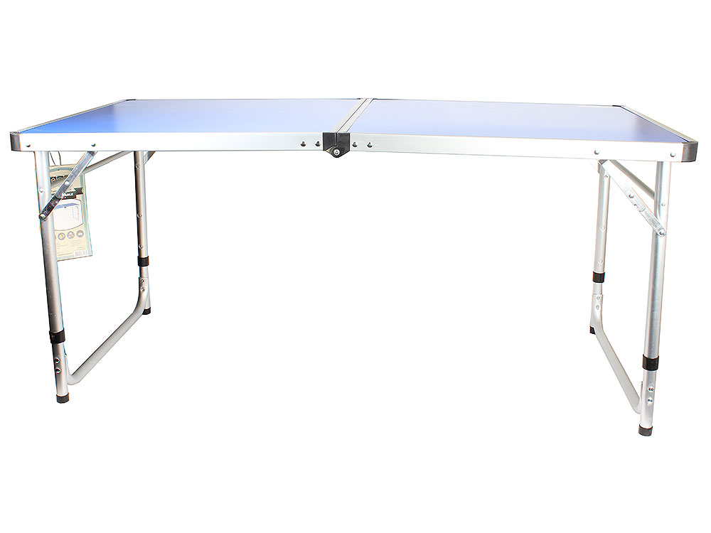 Стол походный Camping World Funny Table Blue (цвет синий, чехол, допустимая нагрузка до 30 кг, размер 120х60х53/62/70 см)