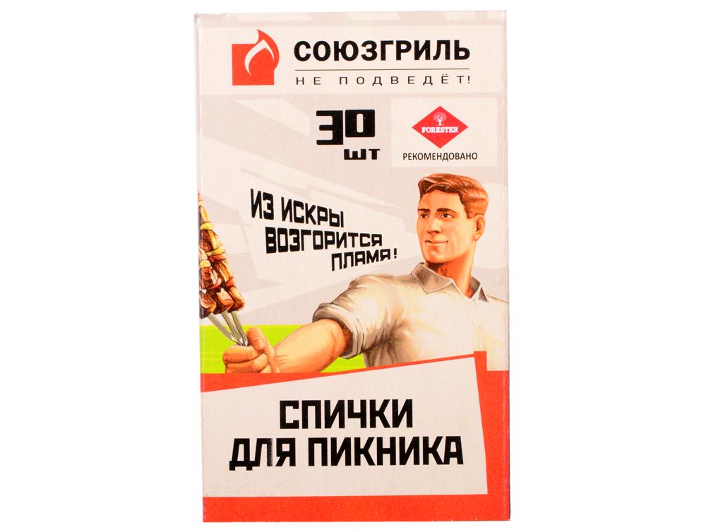 

СОЮЗГРИЛЬ Спички для пикника 30 шт.