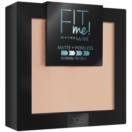 

MAYBELLINE Компактная пудра Фит Ми 105 натурально-бежевый