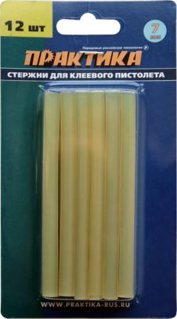 

Стержни для клей-пистолета ПРАКТИКА 641-626 желтый, 80C, 7х100мм, 12шт, блистер