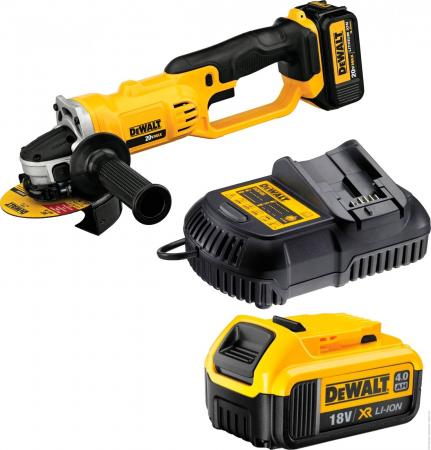 

УШМ акк. DeWALT DCG412M2 18.0В 2x4.0Ач LiION 7000об/мин 125мм в кейсе