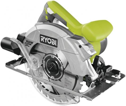 

Пила циркулярная RYOBI RCS1600-PG 220В 1600Вт d 190мм посадка диска 16мм 5000об/мин 3.7 кг коробка