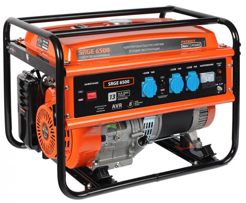 

Генератор Patriot Max Power SRGE 6500 бензиновый
