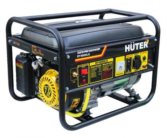 

Генератор HUTER DY4000LG 3000Вт бензин/газ 15л ручной стартер