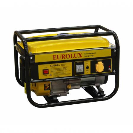 

Генератор EUROLUX G3600A 6.5лс 2.5кВт бензин 220в 15л