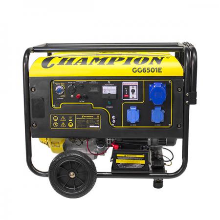 

Генератор CHAMPION GG6501E +ATS 5/5.5кВт.OHV420 16лс 25л 85кг 2.5л/ч 12V