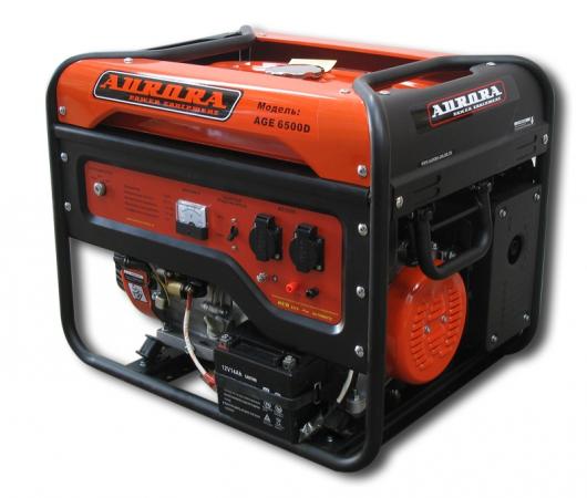 

Бензоэлектростанция AURORA AGE 6500 D 5.5кВт бак 25л 9ч электростарт