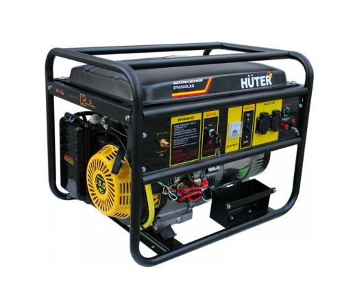 

Генератор HUTER DY6500LXG 5000Вт бензин/газ 22л ручной стартер электростратер