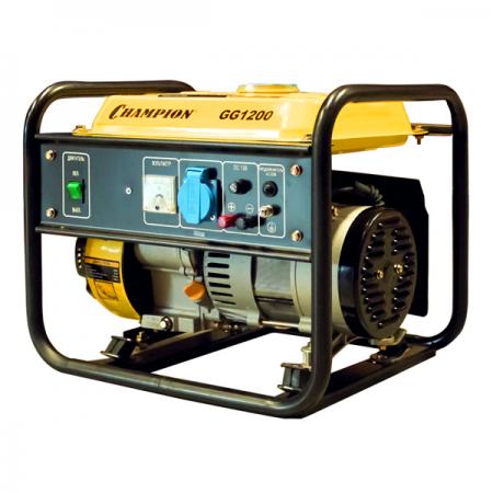 

Бензоэлектростанция CHAMPION GG1200 0.9 кВт 2.3лс ОHV 5.2л 27кг 12v