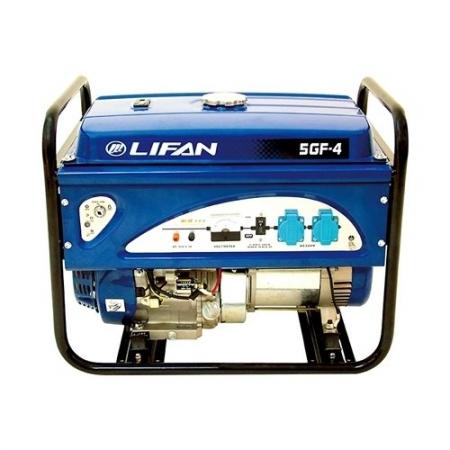 

Генератор LIFAN 5GF-4 бензиновый 220В 5/5.5кВт 13 лс.