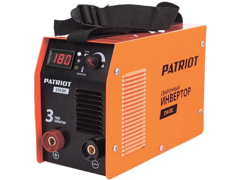 

Аппарат сварочный Patriot 210DC MMA 10/160A инверторный