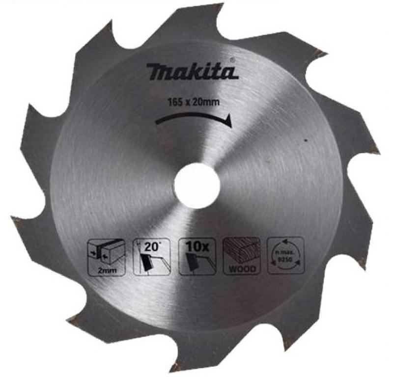 

Пильный диск Makita Standard 165х20х2мм 10зуб по дереву D-45864