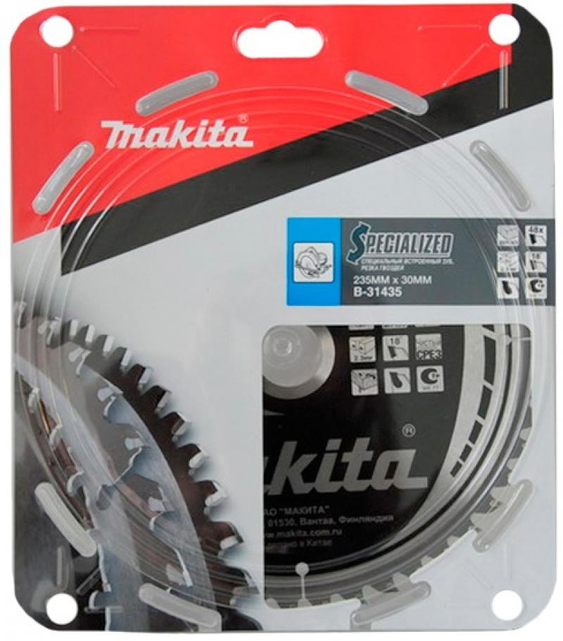 

Пильный диск Makita 235х30х2.3мм 48зуб по дереву B-31435