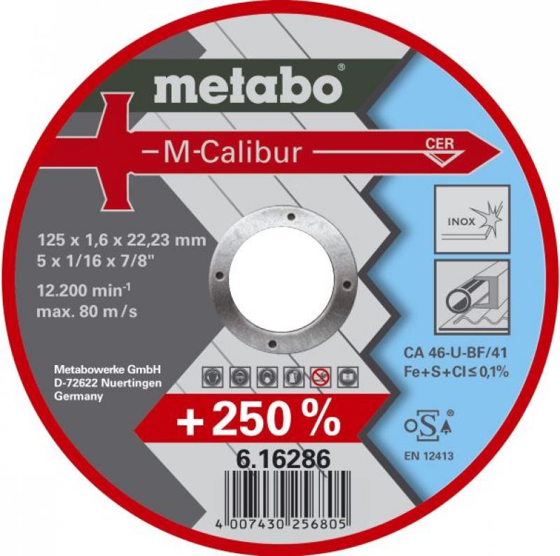 

Отрезной круг Metabo M-Calibur 125x1.6 мм 616286000