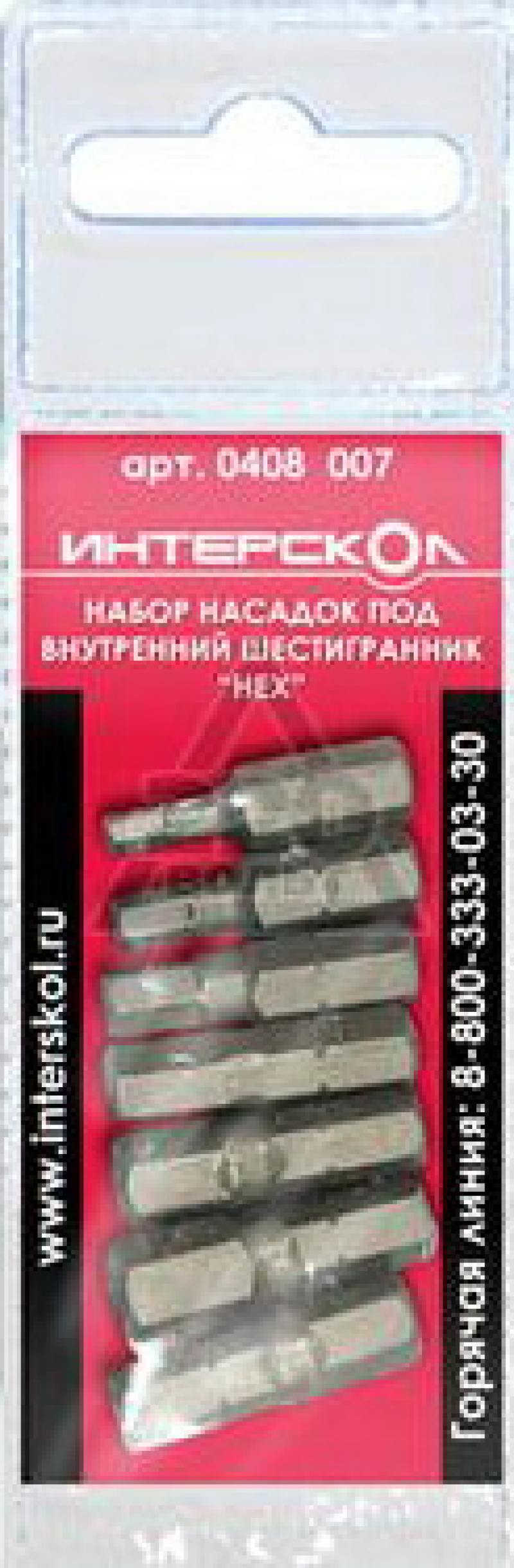 

Набор бит Интерскол 0408 007 6шт