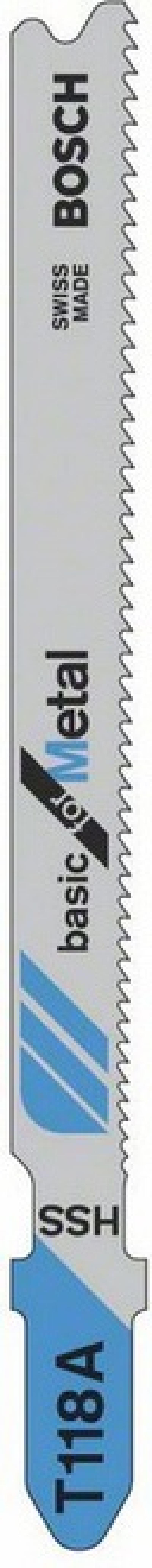 

Лобзиковая пилка Bosch T 118 А HSS 5шт 2608631013