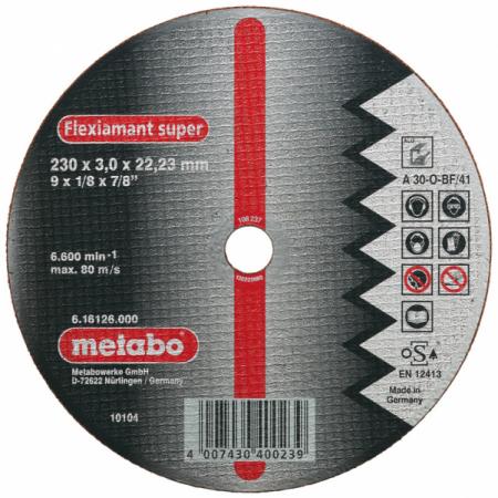 

Отрезной круг Metabo Novoflex 230x3 прямой А30 616452000