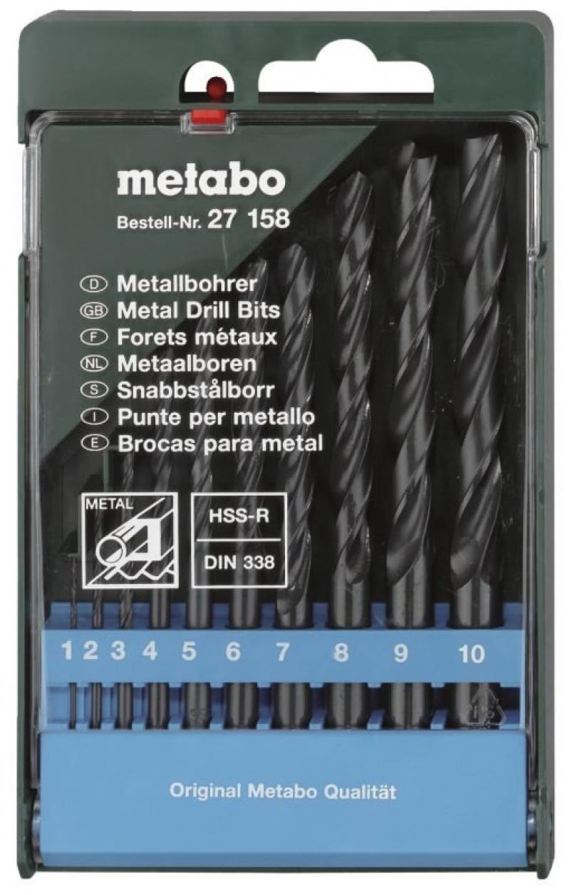 

Набор сверел Metabo 10шт 627158000