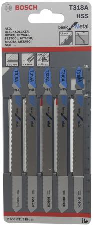 

Лобзиковая пилка Bosch T 318 А HSS 5шт 2608631319