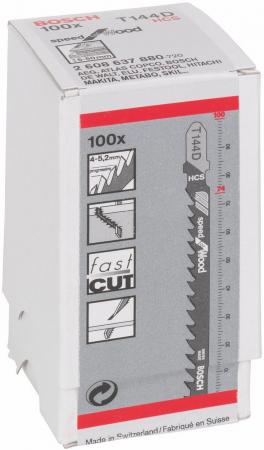 

Лобзиковая пилка Bosch T 144 D HCS 100шт 2608637880