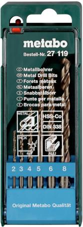 

Набор сверел Metabo HSS-Co 6шт 627119000