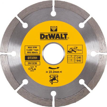 

Диск алм. DeWALT DT3701-QZ сегментный универсальный, 115x22.2x1.75мм