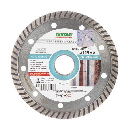 

Круг алмазный DI-STAR 1A1R Turbo 125x2,2x8x22,23 Bestseller Universal 125x2.2x8x22.23мм