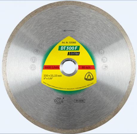 

Круг алм. KLINGSPOR DT 300 F EXTRA 125 X 1.6 X 22 (325358) корона