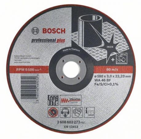 

Круг зачистной BOSCH Vibration Control 125x3x22 (2.608.602.218) 125 Х 3 Х 22, по металлу