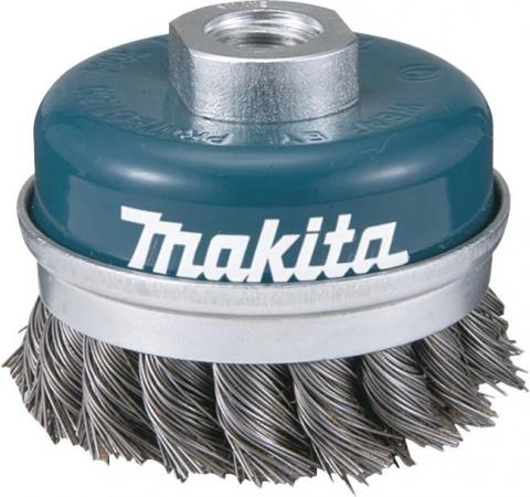 

Кордщетка MAKITA D-29290 чашечная,100мм, M14, пучки витой проволоки 0.5мм