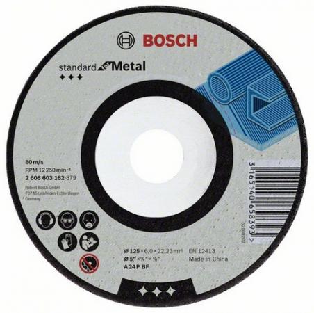 

Круг зачистной BOSCH Standard for Metal 115x6x22 (2.608.603.181) 115 Х 6 Х 22, по металлу