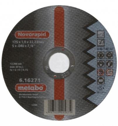 

Круг отрезной METABO 617127000 SP-Novorapid 150x1.0x22.23мм по нержавеющей стали