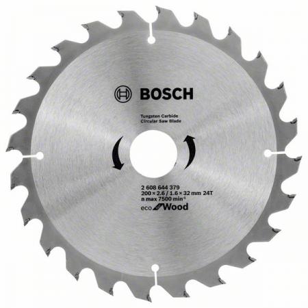 

Диск пильный твердосплавный BOSCH ECO WO 200x32-24T (2.608.644.379) по дереву
