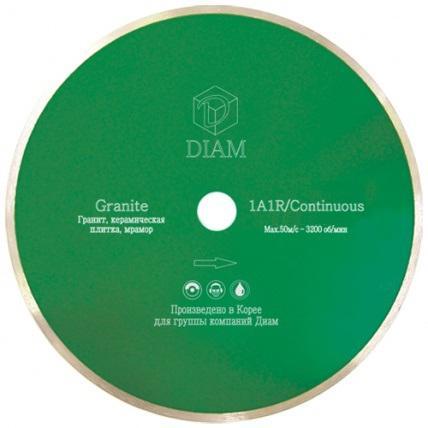 

Круг алмазный DIAM Ф180x25.4мм 1A1R GRANITE 1.6x7мм по граниту