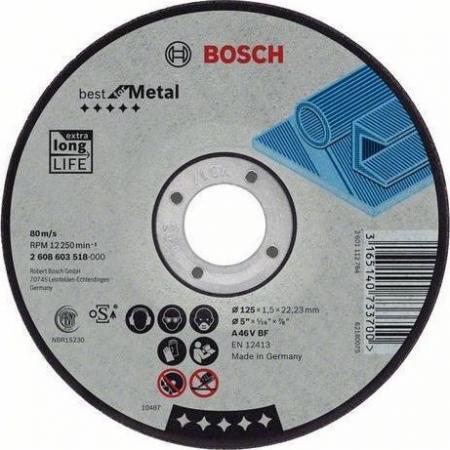 

Круг отрезной BOSCH Best for Metal 115x1,5x22 (2.608.603.516) по металлу