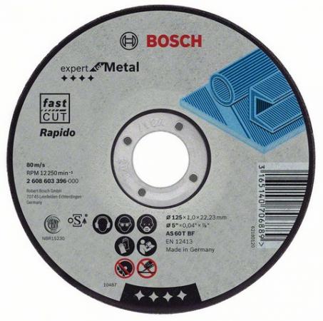 

Круг отрезной BOSCH Expert for Metal 180x1,6x22 (2.608.603.399) по металлу