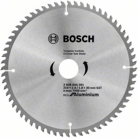 

Диск пильный твердосплавный BOSCH ECO AL 210x30-64T (2.608.644.391) по алюминию