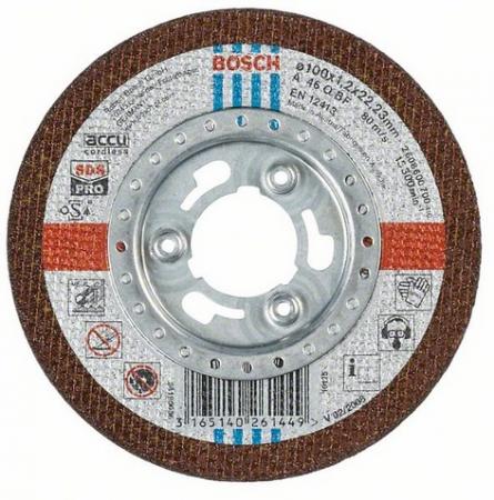 

Круг отрезной BOSCH SDS-pro 100x1,2 (2.608.600.700) по металлу