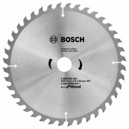 

Диск пильный твердосплавный BOSCH ECO WO 254x30-40T (2.608.644.383) по дереву