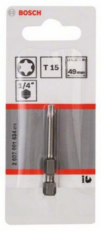 

Бита BOSCH 2607001634 1шт. 49мм TORх T15 хH