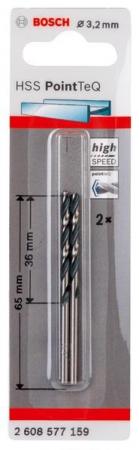 

Сверло BOSCH 2.608.577.159 Ф3.2 мм HSS PointTeQ (2шт)
