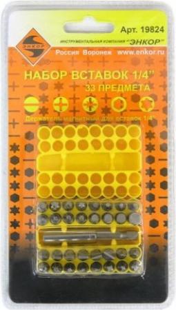 

Набор бит ЭНКОР 19824 1/4 33шт.