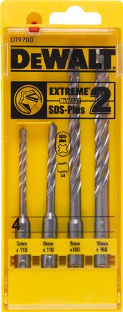 

Набор буров DeWALT DT9700-QZ SDS+ EXTREME2 в пластиковой кассете, 4шт.