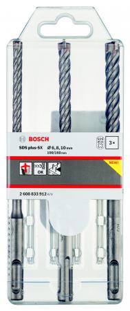 

Набор буров BOSCH 2608833912 SDS plus-5x 3шт набор 6/8/10мм