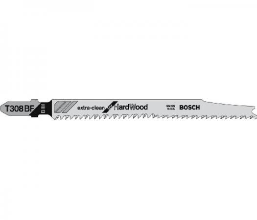 

Пилка для лобзика BOSCH T308BF (2.608.636.568) тв.дерево, 117мм, шаг 2.2XC, HCS, 3шт