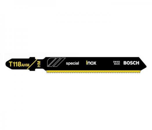 

Пилка для лобзика BOSCH T118AHM (2.608.630.663) нерж.сталь, 83мм, шаг 1.1, 3шт